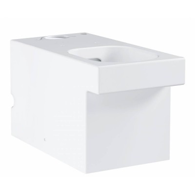 Унитаз GROHE Cube Ceramic напольный, безободковый, универсальный выпуск (без бачка и сиденья), альпин-белый