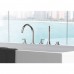Смеситель для ванны GROHE Atrio New на 5 отверстий с ручным душем и переключателем, хром